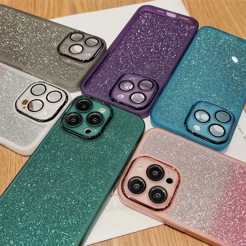 Glitter Silicone Soft Case For Motorola Moto G14 G24 G34 5G G54 G04 G85 G60 G32 G04s E14 Edge 40 Neo 50 Fusion Pro Cover G 14 60