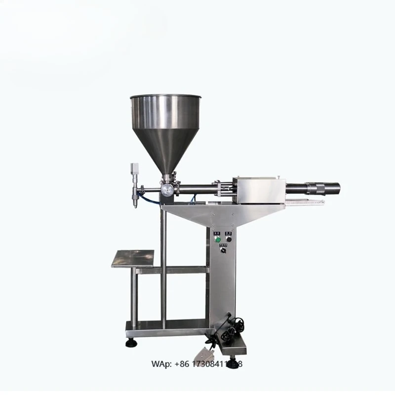 Single nozzle manual kimchi ketchup jam filling machine