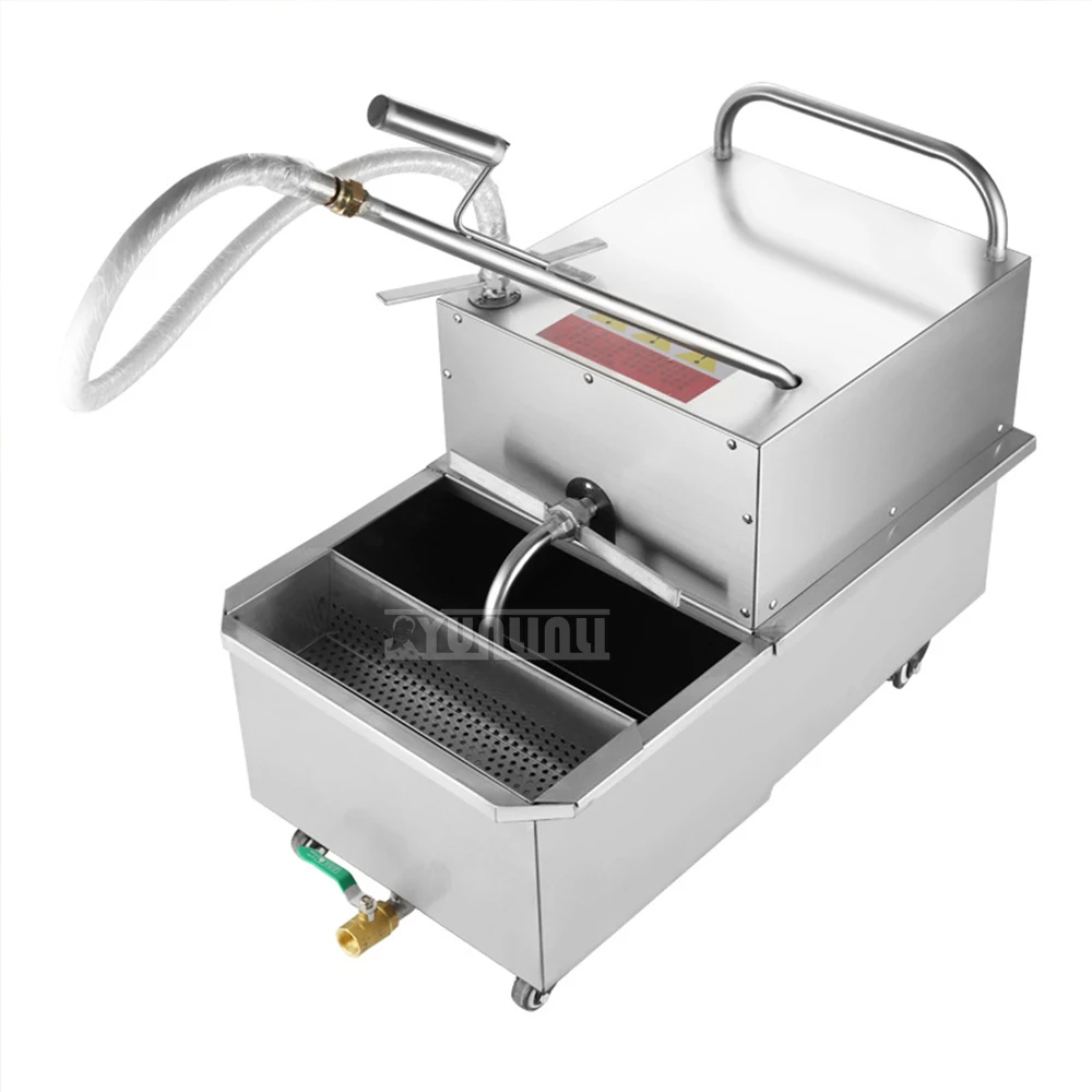 

Commercial Oil Filtering Machine Stainless Steel Fryer Oil Strainer Electric Edible Oil Filter