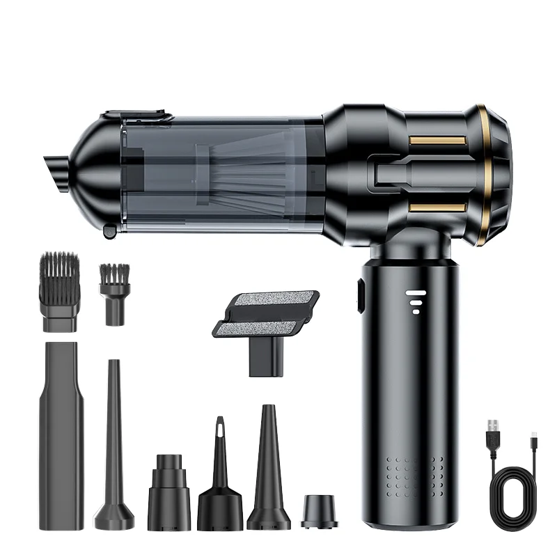 ABS Material Battery-Powered Car Dry Vacuum Cleaner 120W Handheld Wireless Brushless Motor Electric Source Type for Cleaning