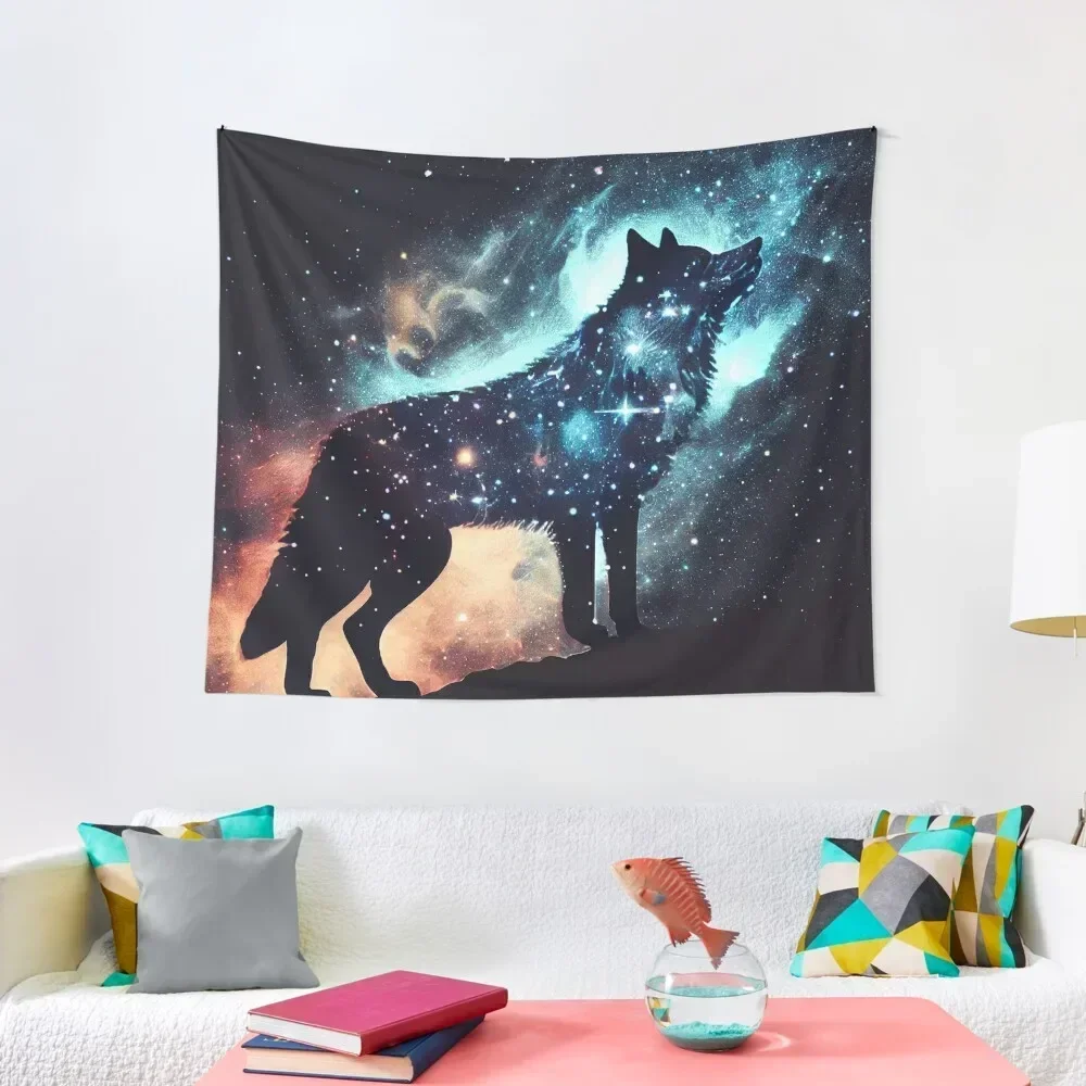 

Spirit animal : Wolf Tapestry Room Decoration Aesthetic Carpet On The Wall Tapestry