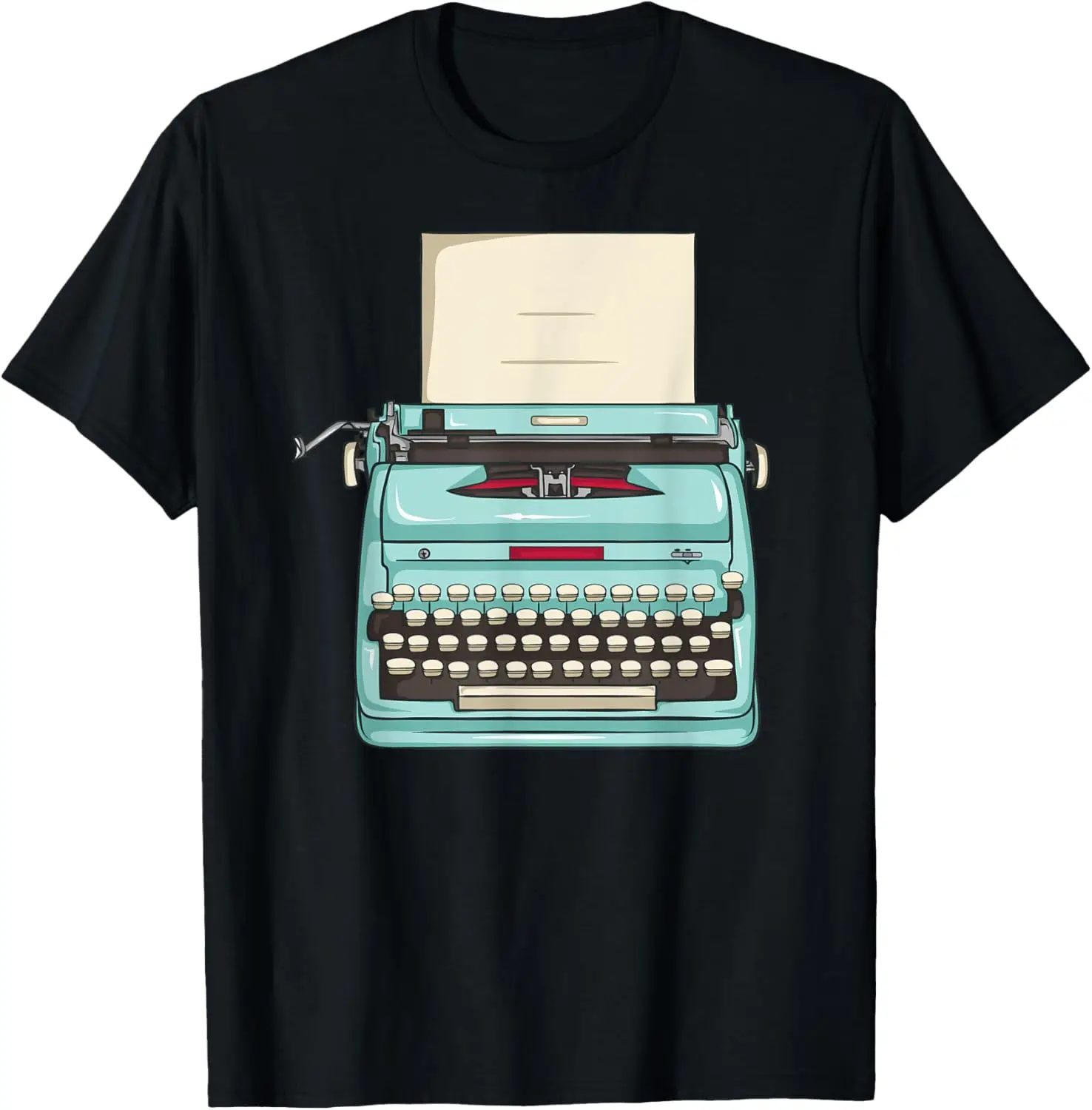 Vintage Typewriter Graphic Gift for Writers and Book Readers T-Shirt