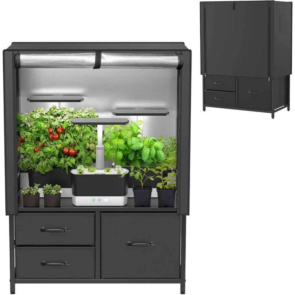 Drawer Planting Tent, Hydroponic Planting System, Indoor Planting Tent with High Reflectivity Polyester Film 30 