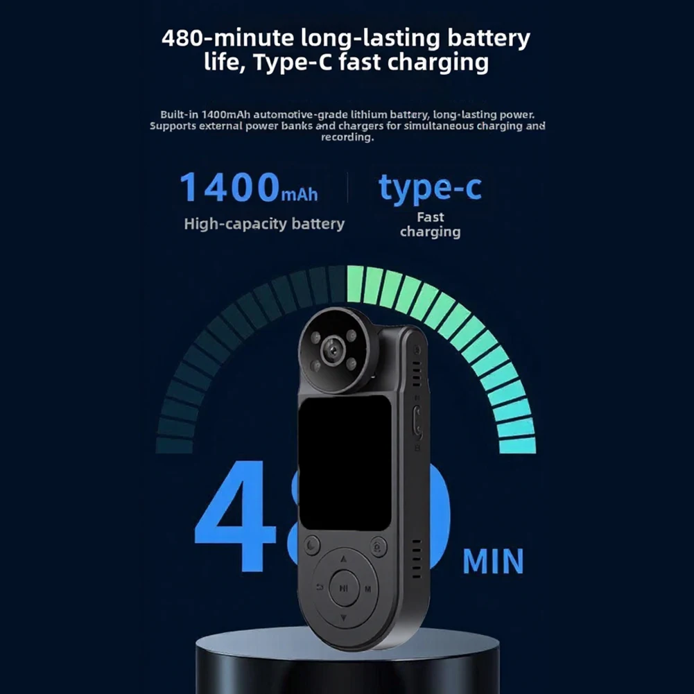 Lightweight Action Camera  4K High-Definition Recording Clip-On  Camerafor Night-Vision WiFi Conference For Ultimate Parts