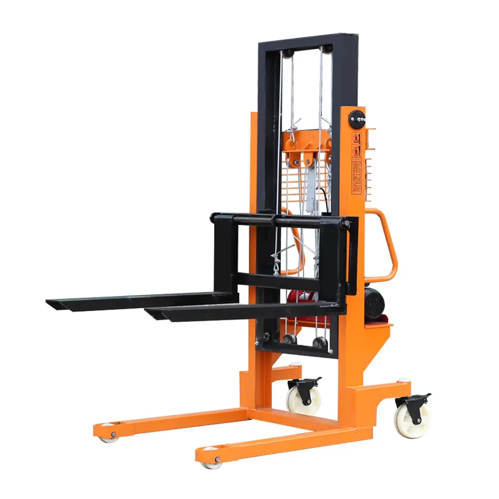 Forklift Electric Stacker Material Handling Tool Pallet Forklift 1 Ton 2 Ton 2m 3m Lifting Height Manual Hydraulic Stacker