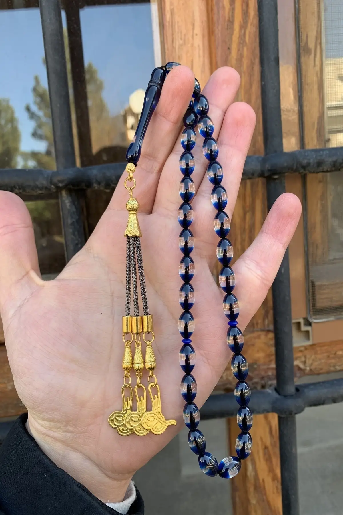 Men's Vernier Powder Amber Prayer Beads rosary is the most beautiful and original access very special gift music Islam