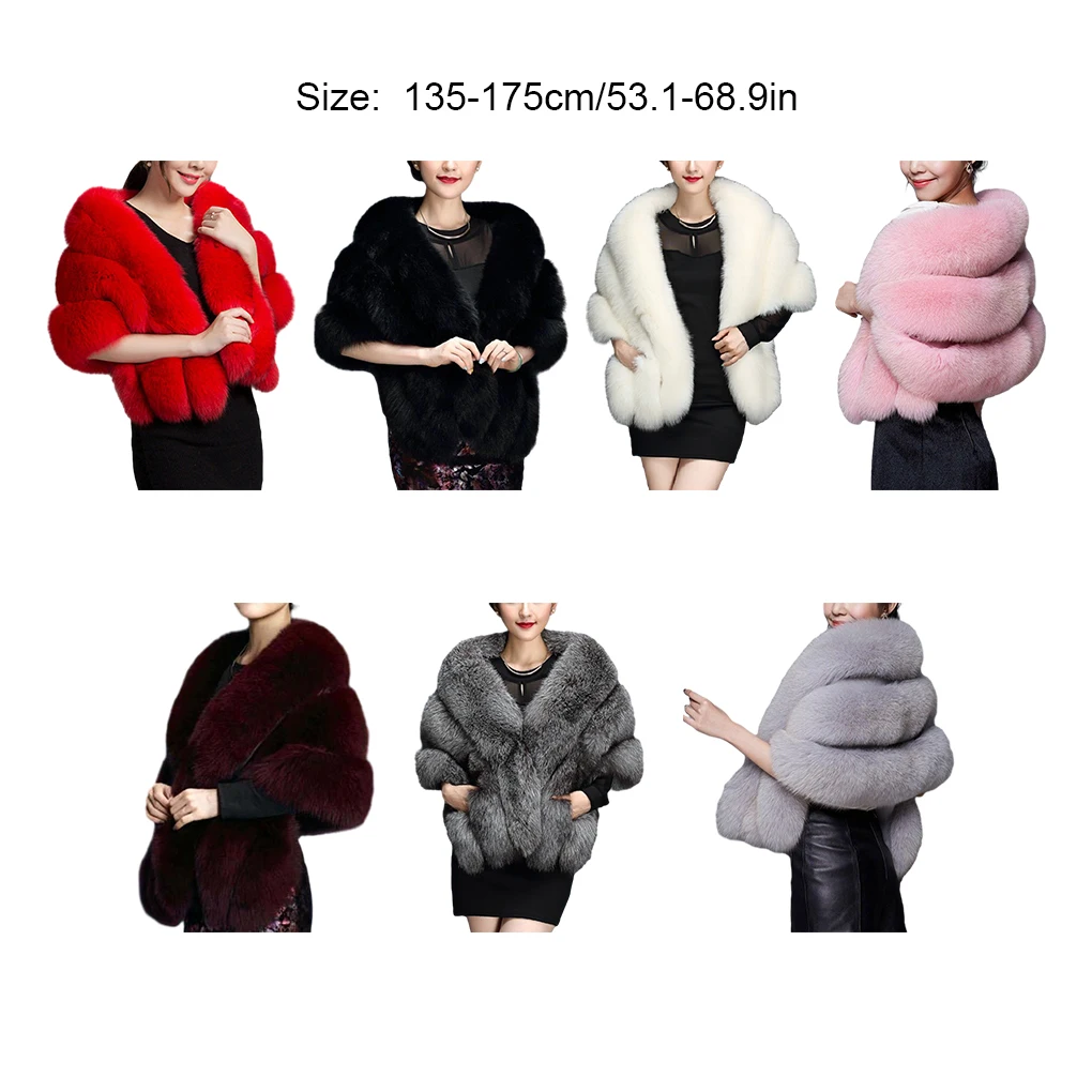 Premium Faux Fur Luxurious And Soft For Ultimate Comfort One Size Fits For Most Ladies Thicken Plush 6