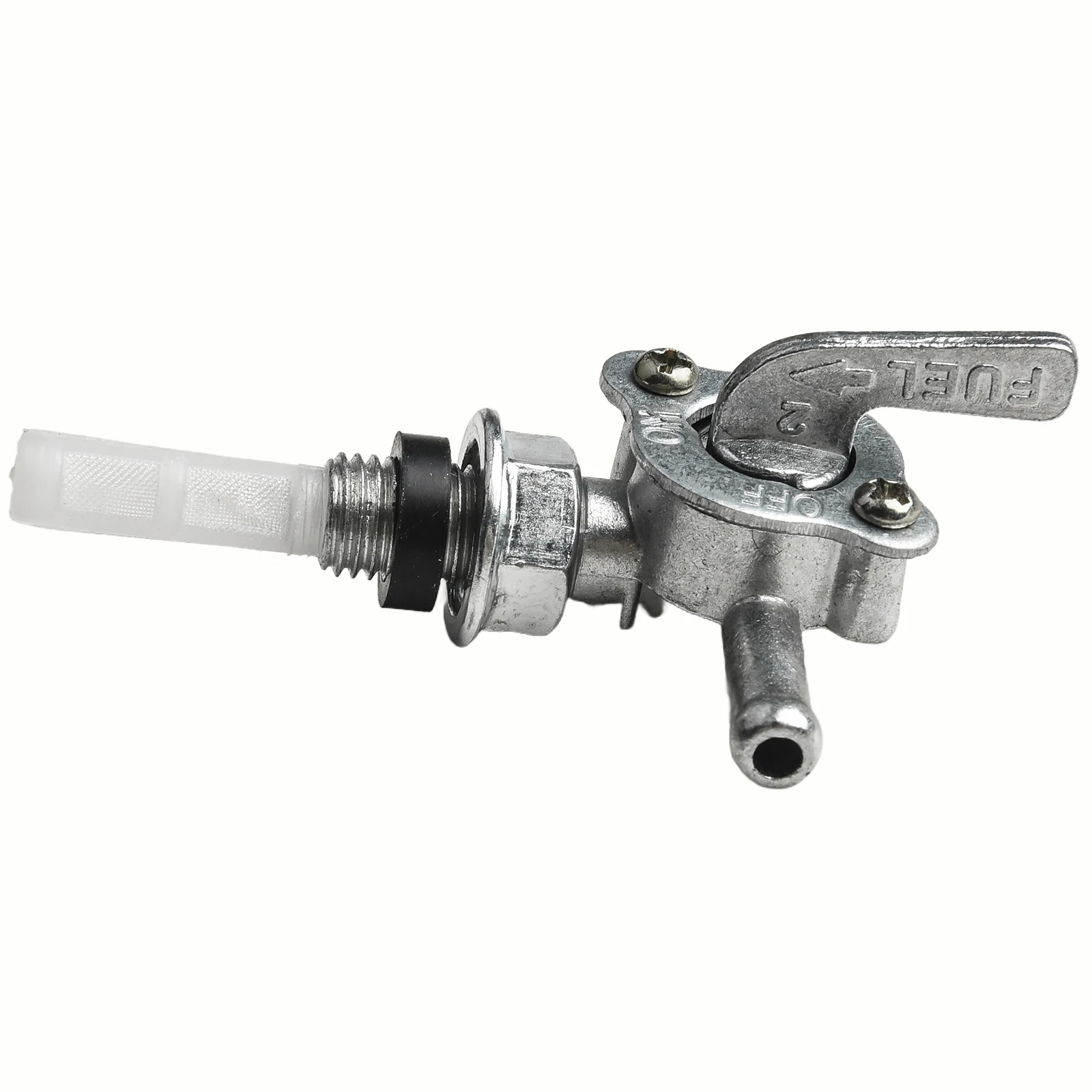 

Fuel shut off petcock with dual thread compatibility M10 x 1.25 and 1/4 in for For Generator engine fuel lines