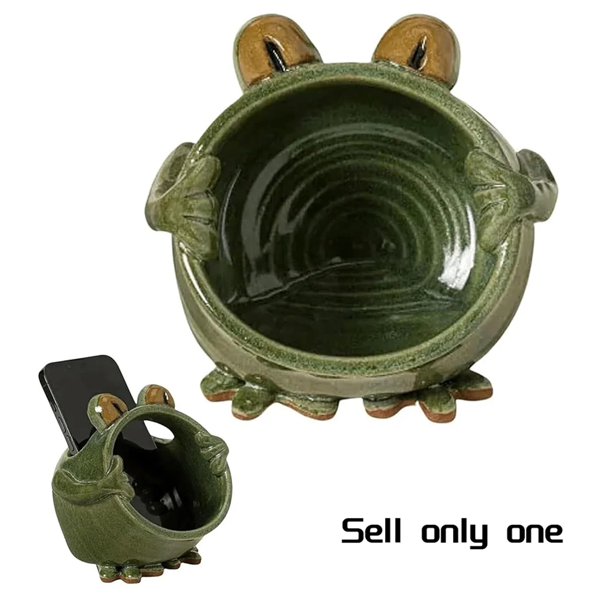 Acoustic Frog Amplifying Phone Speaker, Phone Stand Sound Amplifier for Desktop Decoration