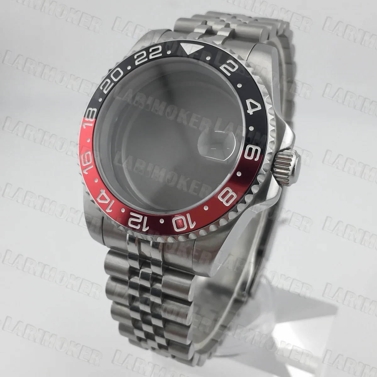 40mm NH35 케이스 사파이어 글라스 방수 NH34 NH35 NH36 ETA2824 무브먼트 28.5mm 다이얼 GMT 요트 케이스 스테인레스 스틸 스트랩