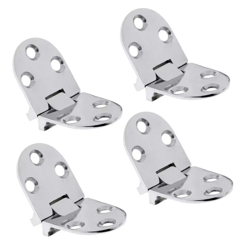 

4pcs 316 Stainless Steel Flush Strap Hinge Door Hinge for Boats