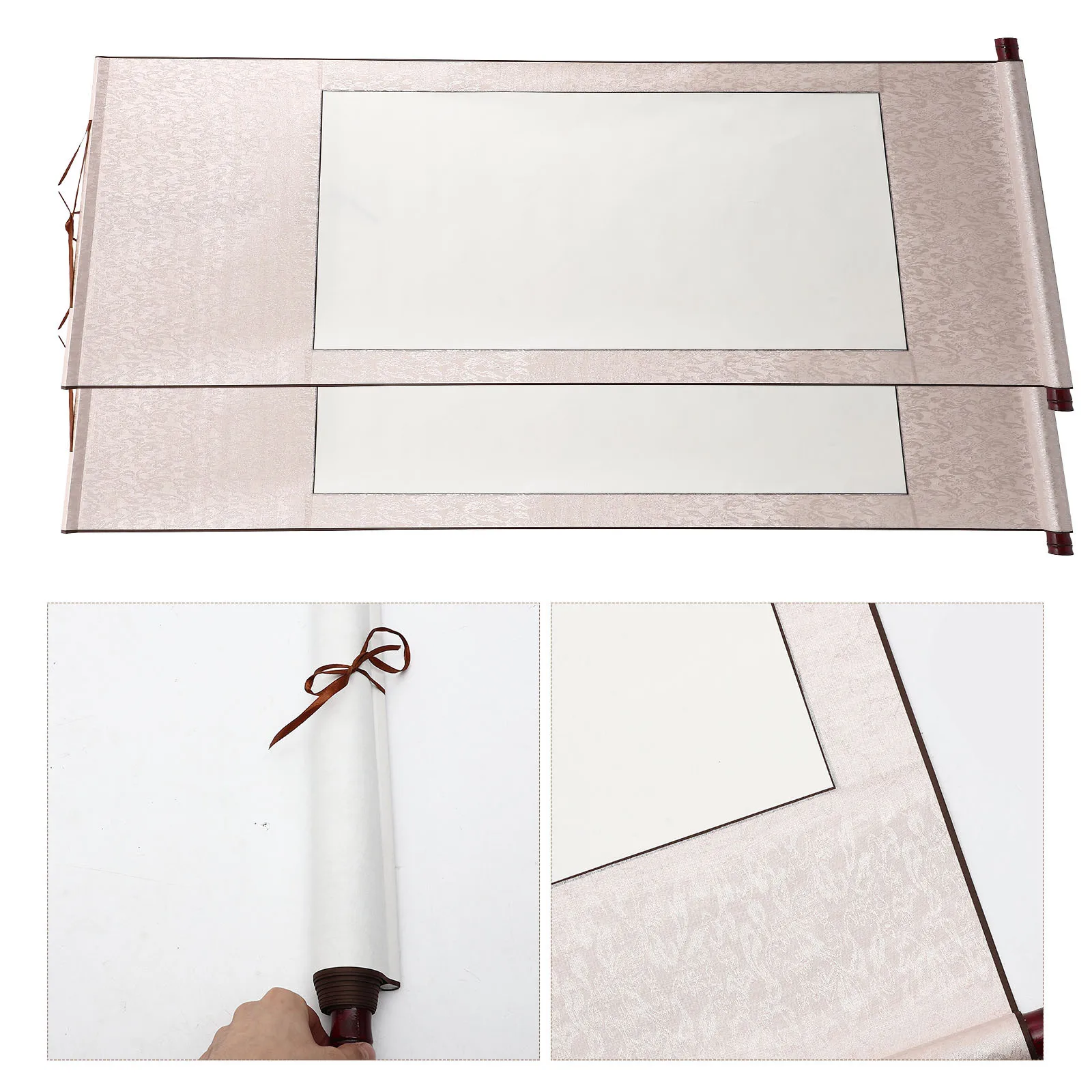 

2Pcs Premium Blank Calligraphy Scroll Paper for Writing Painting Drawing Scroll Suitable for Home Office Decoration