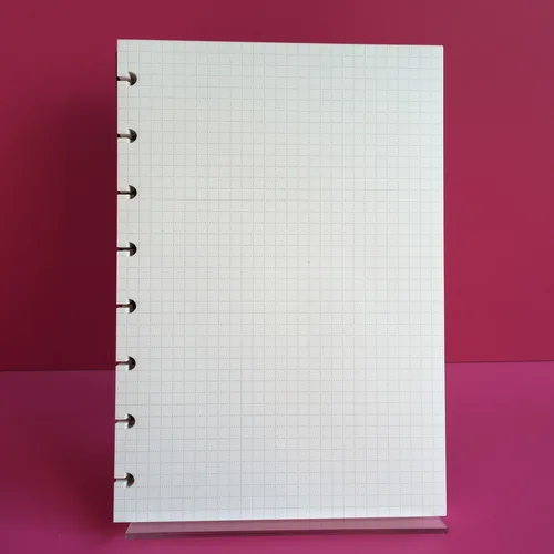Imagen 2 del producto Página interior A5 en blanco/línea Horizontal/matriz de puntos/grícula punteada, Bloc de notas con agujero de seta, recambio de página interior, recambio interno de cuaderno