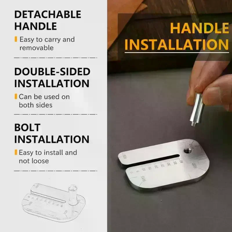 /TPz/Stitching Punch Aid Plate Leather Working Tools For Pull Up Prong Punch Stainless Steel Claw Punch Partner Leather