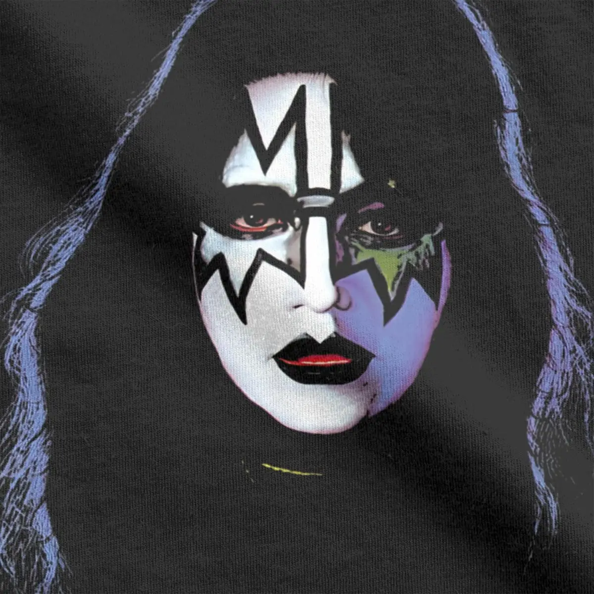 Fashion KISS 1978 Ace Frehley T-Shirt Men Women\'s 100% Cotton T Shirt Rock Band Heavy Metal Short Sleeve Tees Printed Clothes