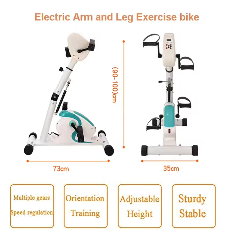 Mão elétrica perna reabilitação máquina, Mini bicicleta Pedal Exerciser, Mini exercício máquina