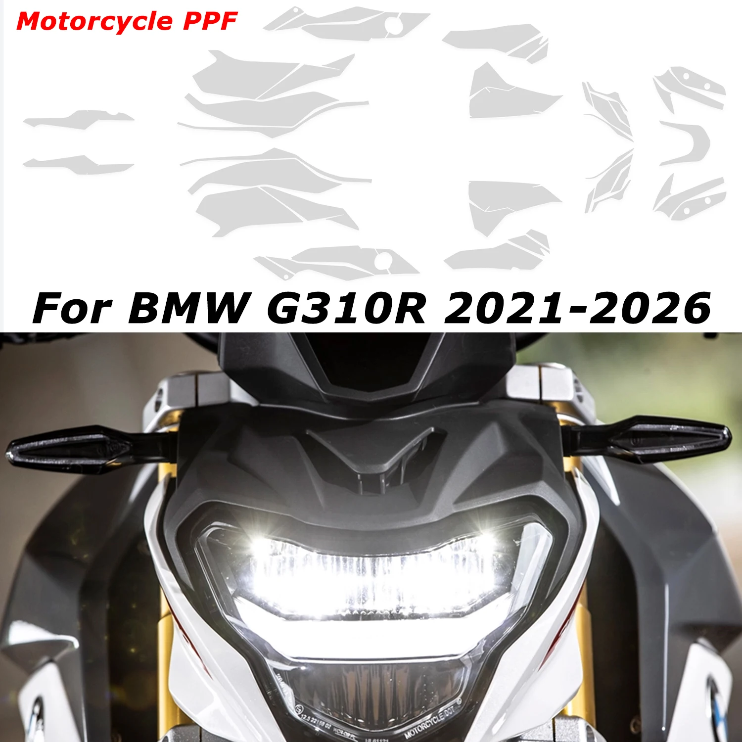 Paint Protection Film G 310R G310 R TPU PPF Body Protective Sticker For BMW G310R 2021-2026 Invisible Fairing Transparent Tank