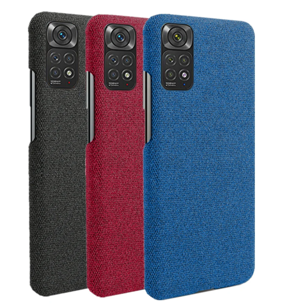 For Xiaomi Redmi Note 11 10 9 S 11E Pro 11T 11S Cloth Case For Redmi K40 K20 Pro capa Redmi Note 11 Luxury Fabric Antiskid Cover