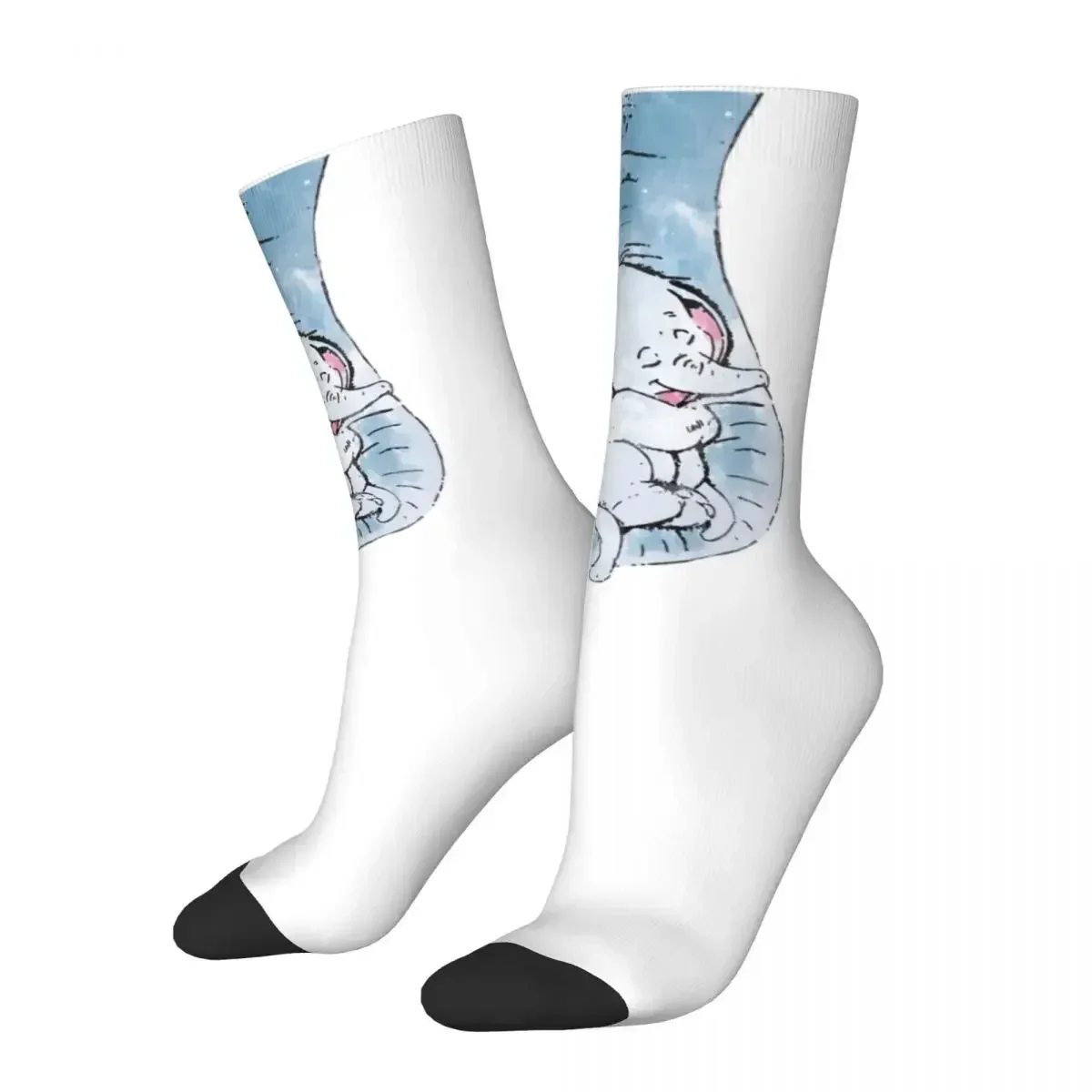 Dumbo And His Mother Socks Harajuku High Quality Stockings All Season Long Socks Accessories for Unisex Gifts