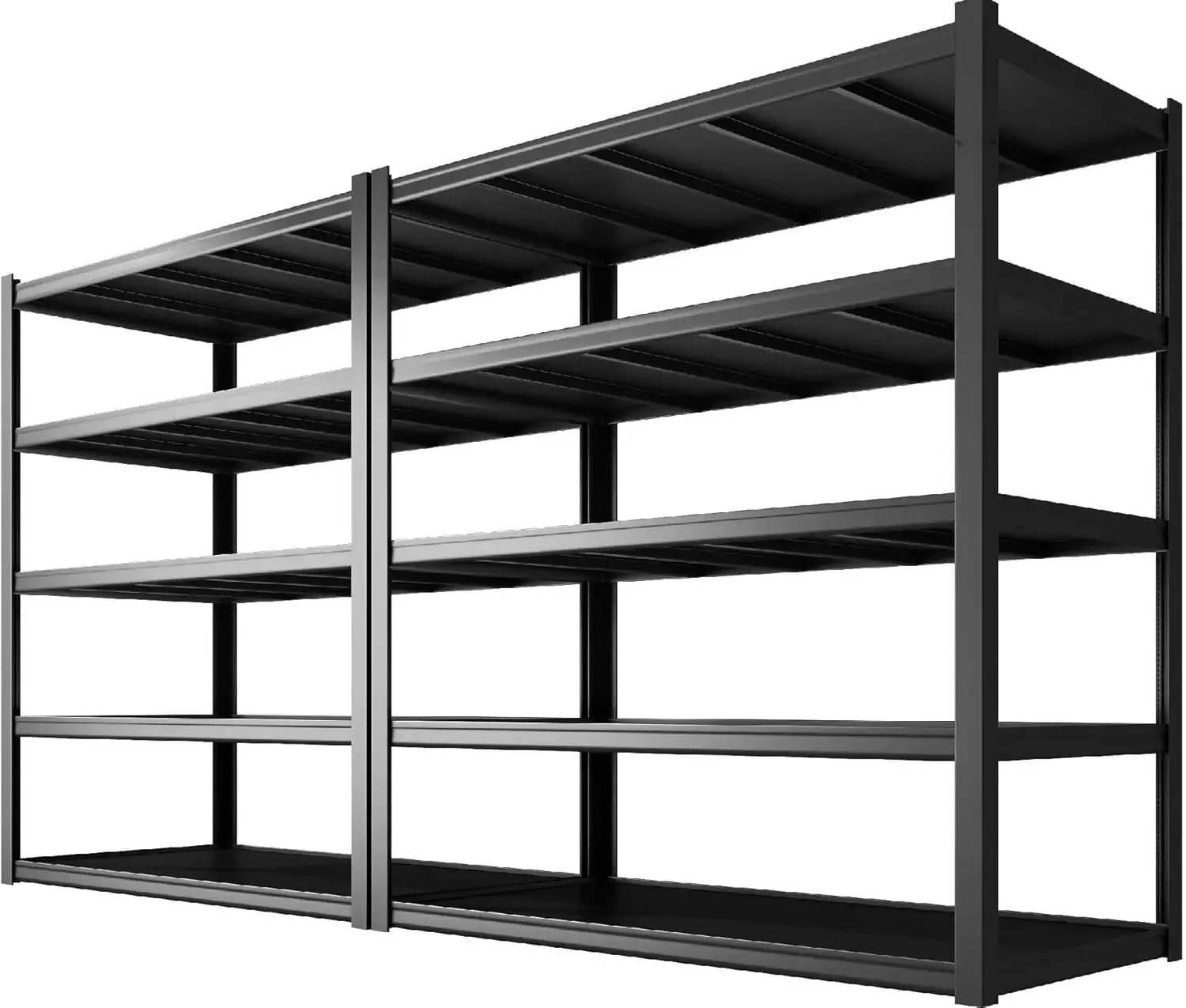 

48"" W Heavy Duty Garage Shelving, 3000Lbs Garage Storage Shelves 78"" H Metal Shelving Adjustable, 5 Tier Shelving Unit For