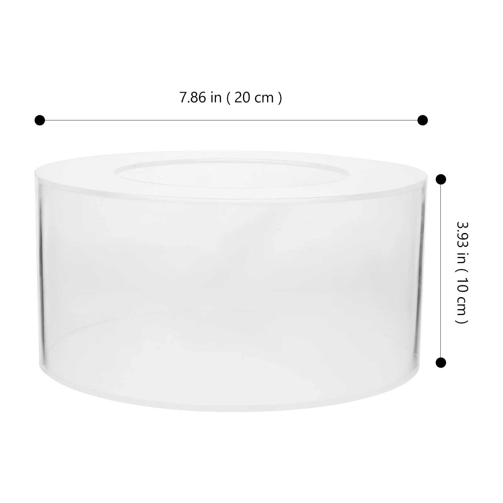 

Refillable Clear Cake Riser Box Acrylic Cylinder Display Case Diy Cake Stand Support Box For Tiered Cakes Multi-Layer