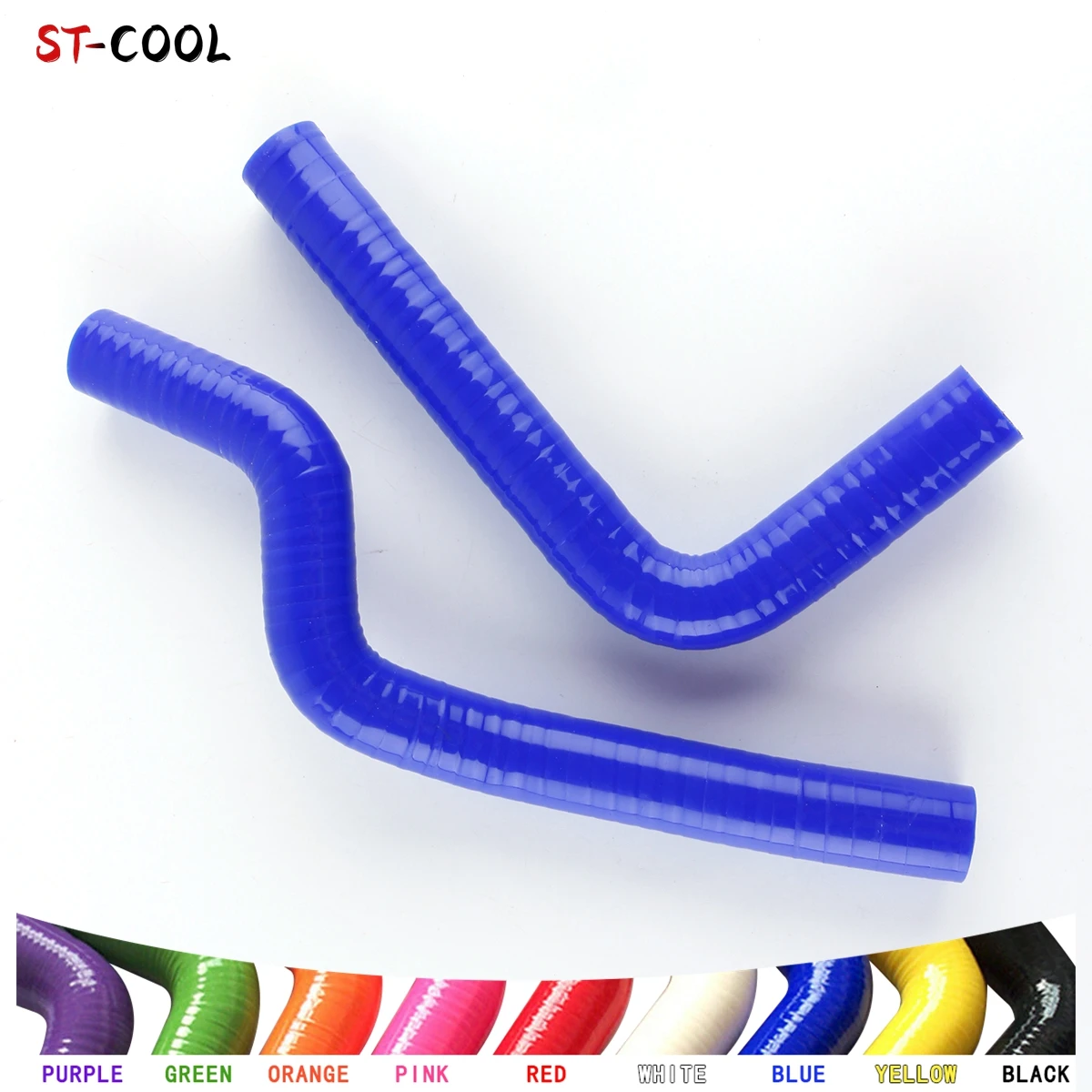 

FOR KAWASAKI 125 KX KX125 1987 1988 1989 High Performance Radiator Hoses Kit Silicone Tubes 2Pcs 10 Colors