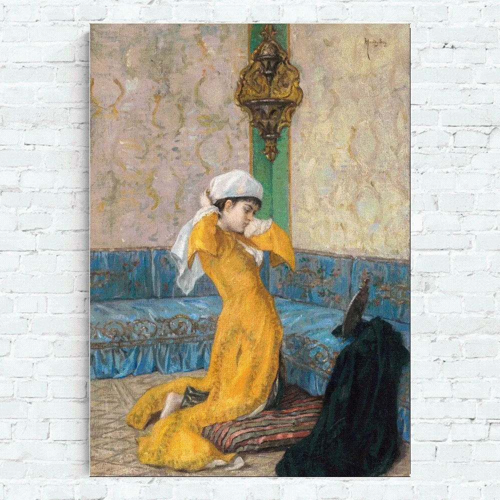 Pittura artistica Osman Hamdi Bey Poster Home Office parete camera da letto soggiorno cucina decorazione pittura