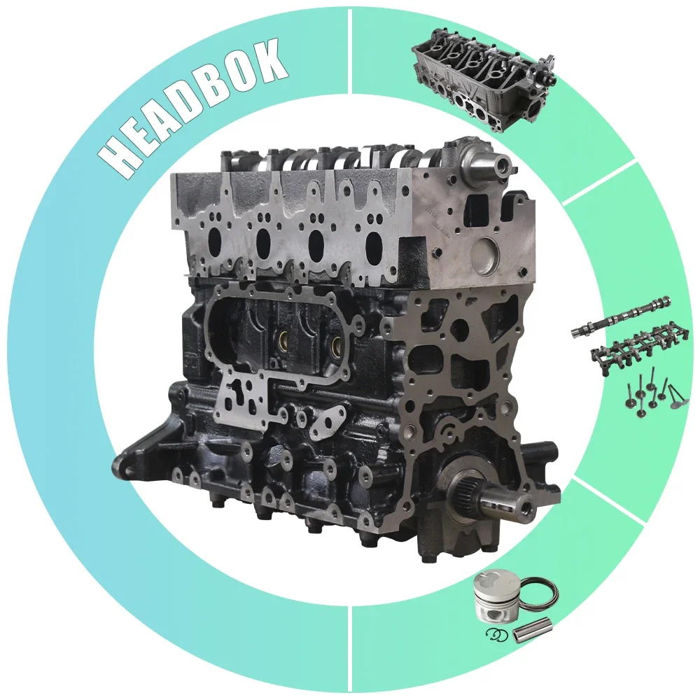 

HEADBOK New 5L 3L 2L Bare Engine For TOYOTA Hiace Hilux Dyna Diesel Car Motor