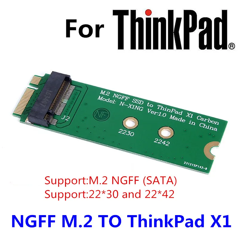 M.2 NGFF SATA SSD to Lenovo X1 Carbon 2013 Adapter Card MCA224 Converter Board for ThinkPad X1 Carbon Gen1