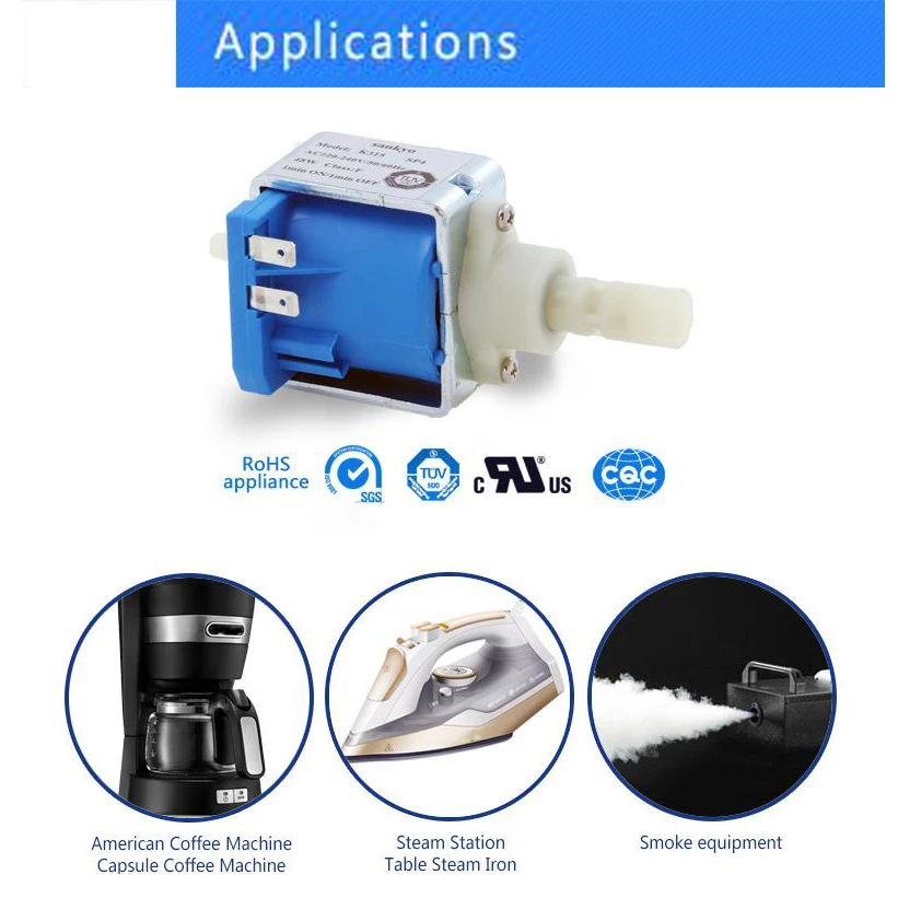 Sankyo AC 220-240V 48W K315 SP4 Electromagnetic Pump Steam iron Pump for Coffee Machine / Steam Station / Smoke Equipment.etc