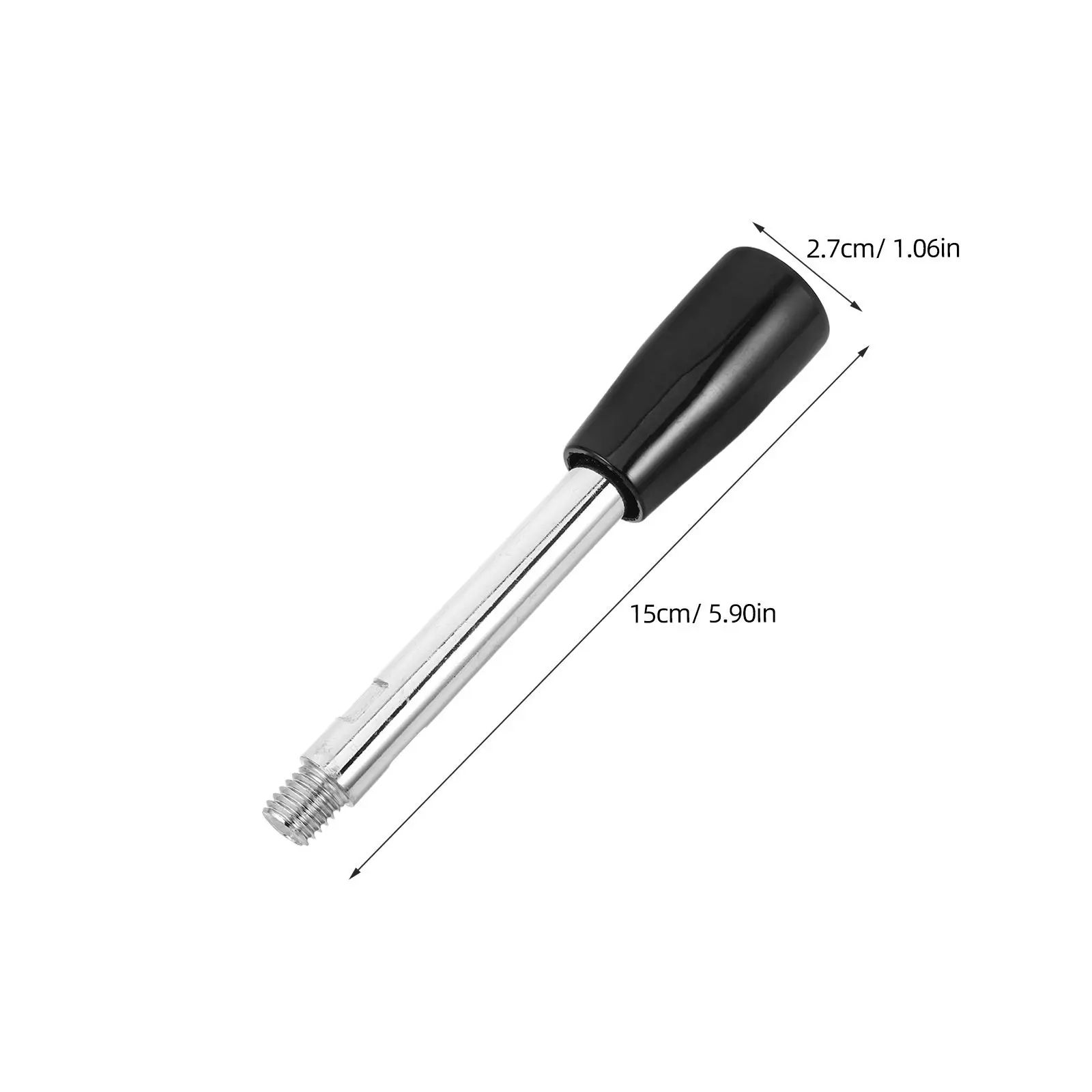 4Pcs Milling Machine Hand Crank 12x150mm Revolving Handle Ergonomic Grip Replacement Handwheel for Lathe Drill Press Machine