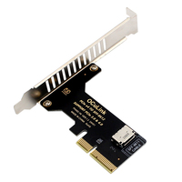 PCI Express 4.0 X4 to Oculink SFF-8612 Expansion Card Riser PCIE GEN4 X4 64Gb Internal Oculink SFF8612 Interface Support U.2 SSD