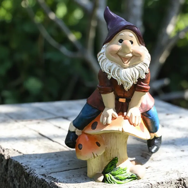 

1Pcs Dwarf Statue Resin Dwarfs Home Decoration Funny Garden Decoration for Lawn Yard Garden Courtyard Office Desk Decor