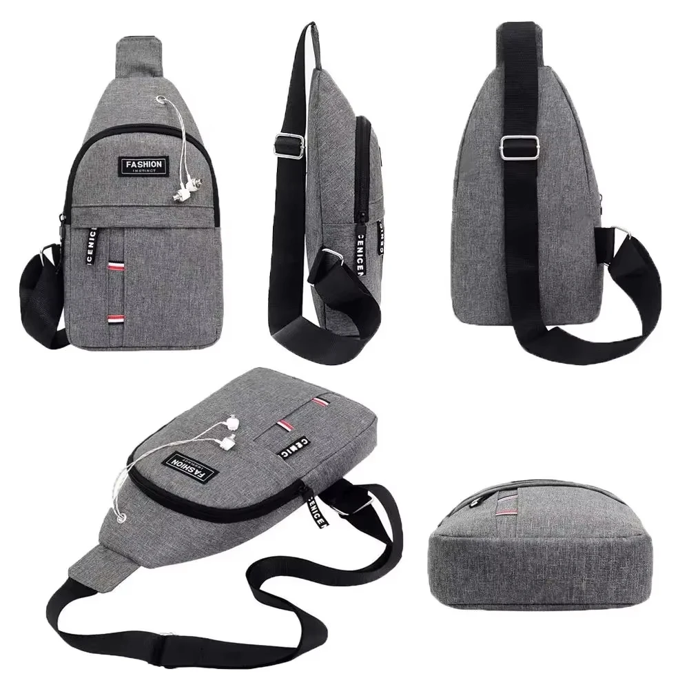Men's Casual Canvas Bag, Single Shoulder Off-Road Outdoor Leisure Bag, Sports Waterproof Bag, Sports Bicycle Hiking and Fishing