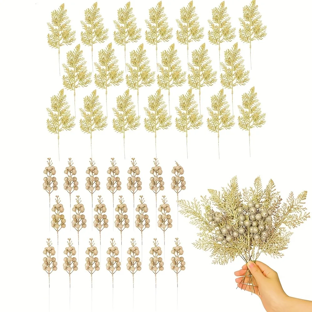 10 Stück künstlicher Beerenstrauß Weihnachtsdekoration Weihnachtsbaum Anhänger Ornament für Zuhause Raumdekoration Neujahr 2026 Geschenke Zubehör – Detail 3