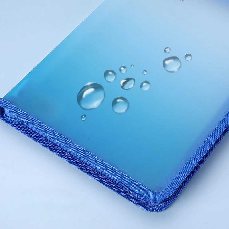 A4 ซิปแฟ้มกระเป๋าหนา Pp กระเป๋าเก็บข้อมูลสํานักงานแฟ้มกระเป๋าสามมิติกันน้ําแฟ้มโฟลเดอร์สําหรับสํานักงานนักเรียน