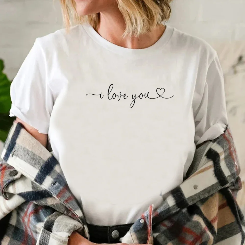 

Love Hearts Best Tee women comic designer t-shirts female graphic clothing