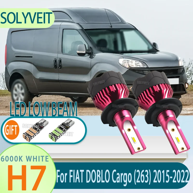 

LED Low Beam H7/477/499 400% Brighter than Halogen Bulb For FIAT DOBLO Cargo (263) 2015 2016 2017 2018 2019 2020 2021 2022