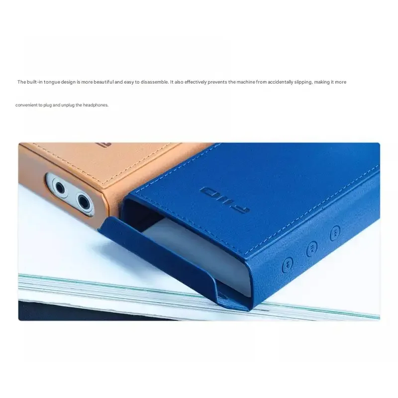 FIIO SK-M21 Mp3 プレーヤー保護ボックスプラグインヘッドフォン用に埋め込まれた保護ケース滑り止め PU レザーケース取り外しが簡単