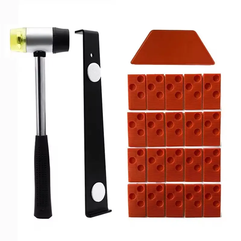 FAST-Laminate Wood Flooring Installation Kit(23PCS) Pull Bar, Tapping Block, Spacers And Hammer Floor Install Tools Included