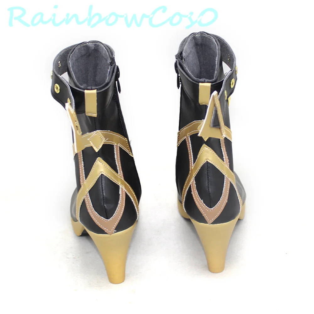 Genshin Impact Pyro Dehya-zapatos de Cosplay, botas, Halloween, Navidad, RainbowCos0, W2590