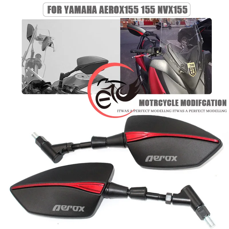

For Yamaha AEROX155 AEROX NVX 155 NVX155 Motorcycle Rearview Mirror Scooter E-Bike Rearview Mirrors Back Side Mirror 8mm 10mm