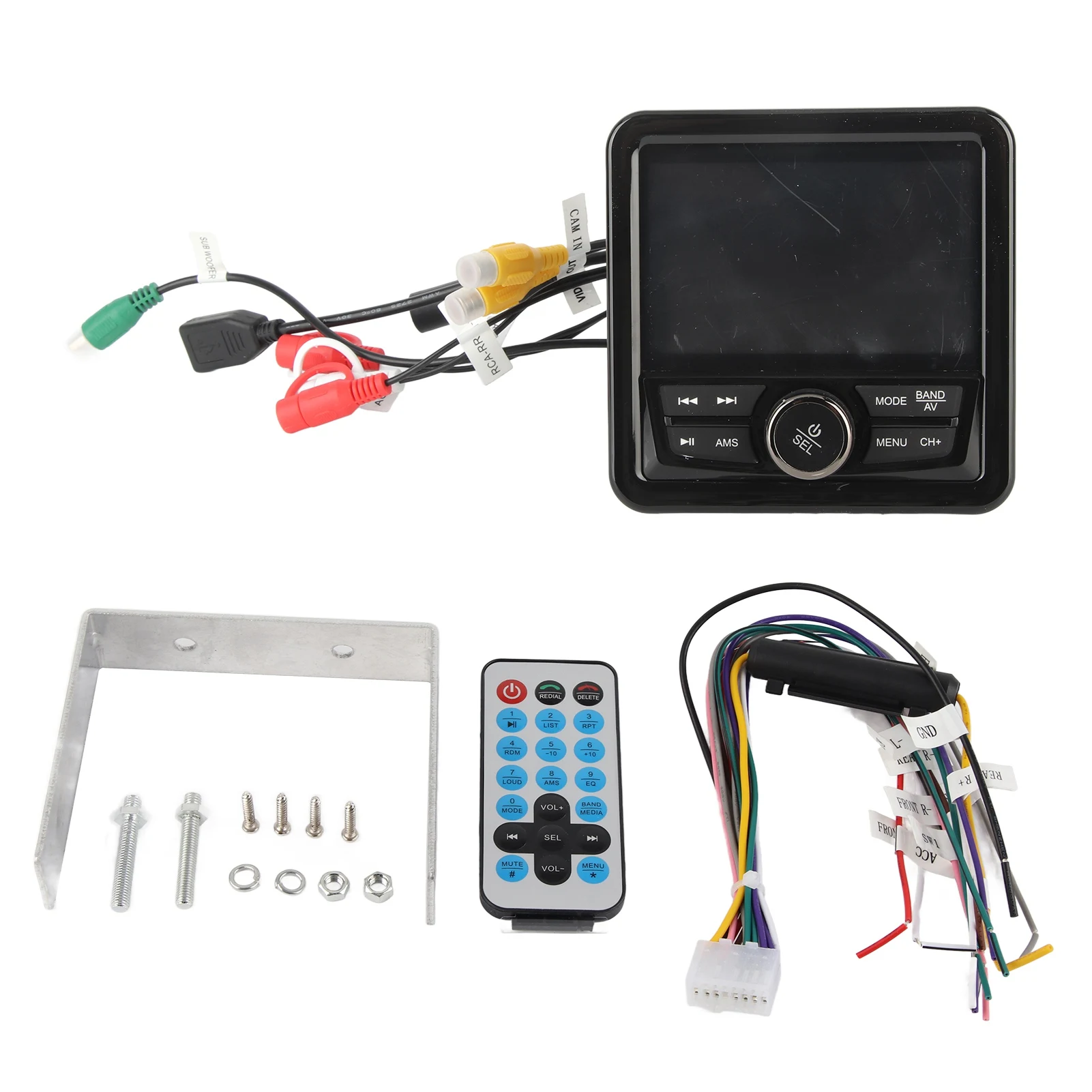 

Marine Radio Stereo Waterproof AUX Input SUB Output Anti Interference Bluetooth Media Receiver for Yachts Vehicles Trucks