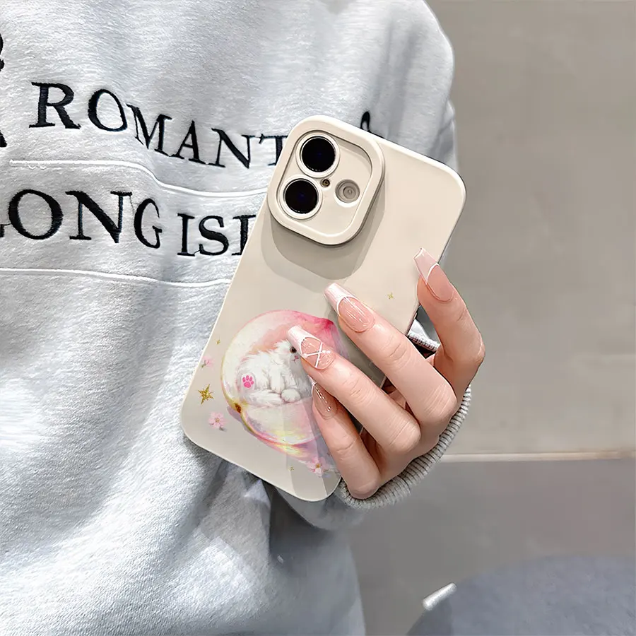 حافظات هاتف منقوشة بالخوخ لهاتف آيفون 17 إلى 11 برو ماكس بلس #3