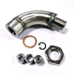 Oxygen Sensor Extension J Style Bend Universal Hydrogen Spacer M18 X 1.5 Connector Restrictor Adjustable Gas Flow Inserts