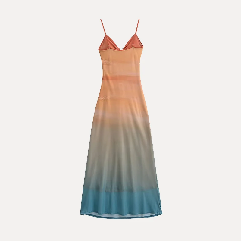 Spring 2025 Women's Slim Fit Bodycon Dr Embroidered Me Dyed with Metal Ring Strap Print ter Ne  Dr Z Brand