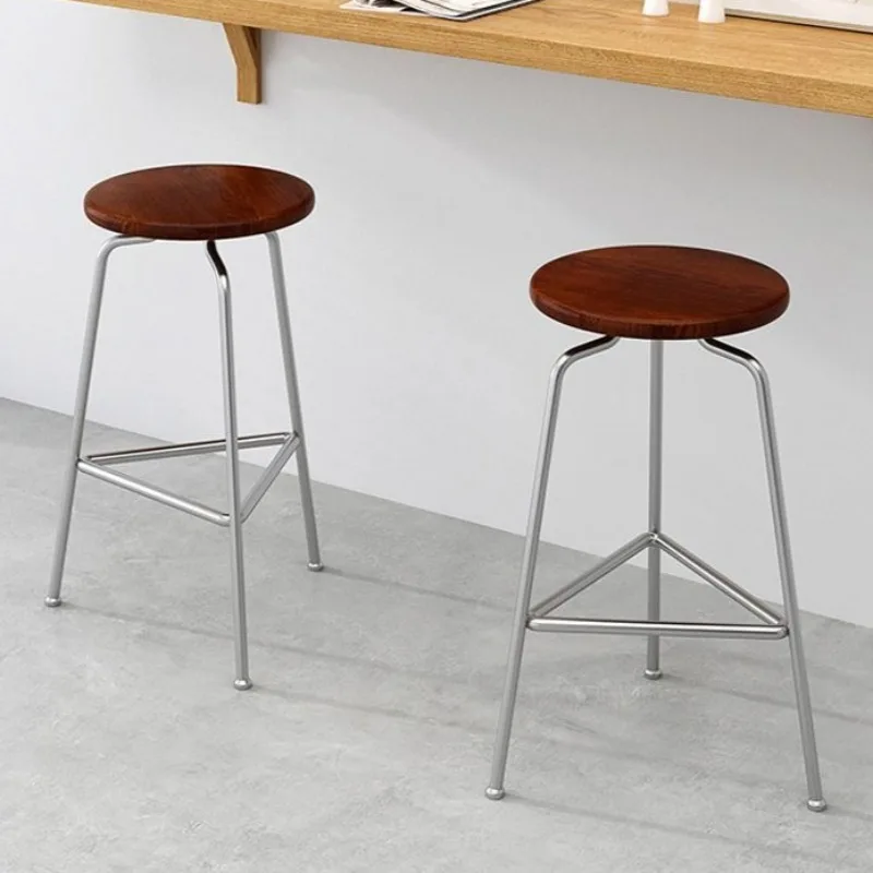 Modern Bar Chairs Luxury Kitchen High Stools Portable Comfortable Living Room Dining Chairs Creative Makeup Bench Stools