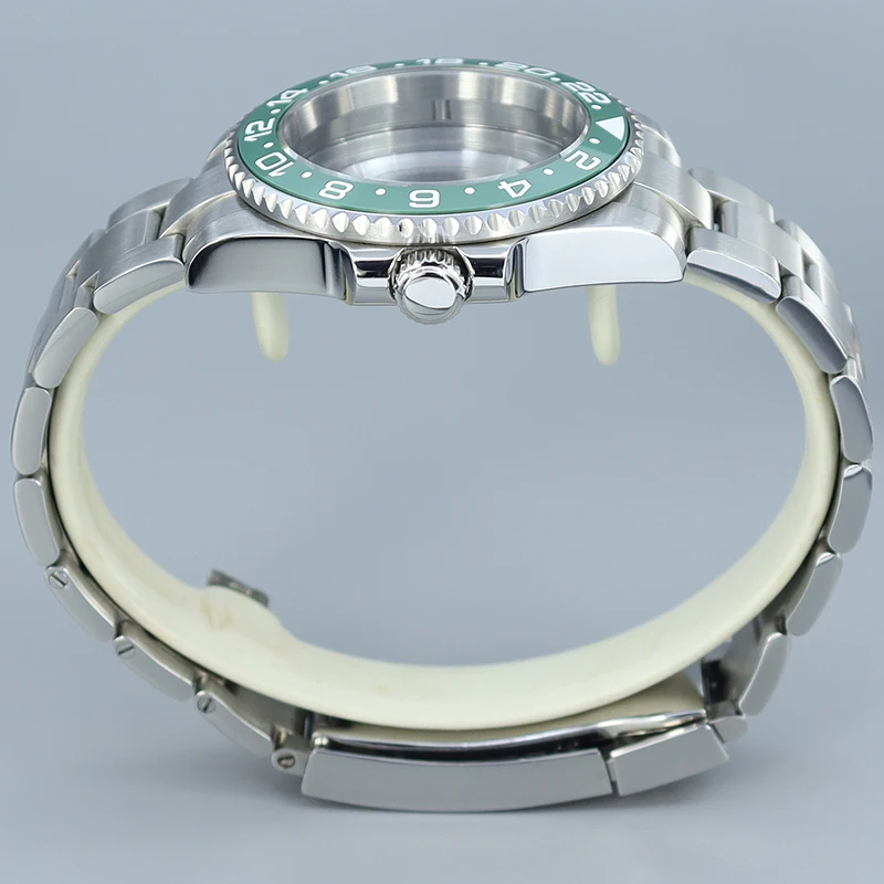 시계 부품 316L 스틸 GMT 케이스 밴드 사파이어, 세이코 NH35 NH36 8205 2824 PT5000, GMT 마스터용 무브먼트 시계 케이스, NH34, 40mm