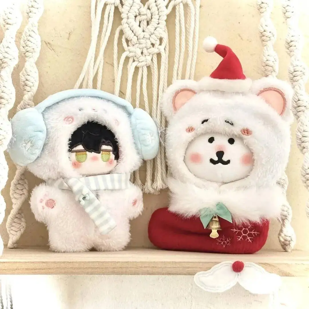 10 cm poupée vêtements série coton poupée ours étoile de mer cadeau pain d'épice homme Moose ensemble wapiti cadeau de noël original noël