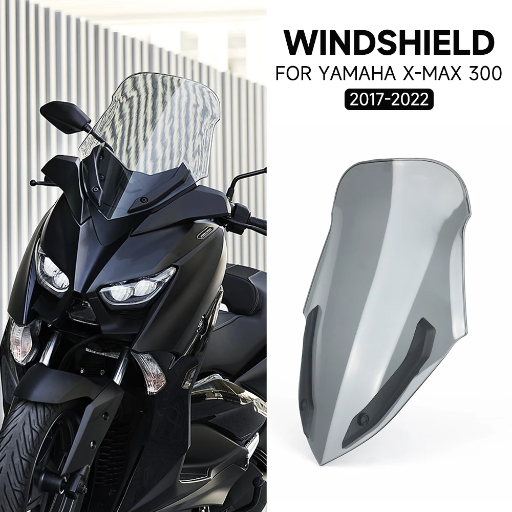 

Motorcycle Front Windscreen Windshield Wind Screen Shield Deflector Guard For Yamaha Xmax X-max 300 Xmax300 X-max300 2017-2022